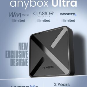 ANYBOX ULTRA Google TV 4K – WiFi 6G, HDR10, Abonnements illimités